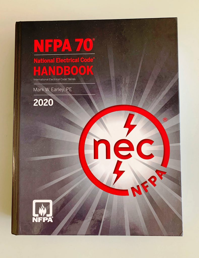 NFPA 70 NEC Hand Book 2020, Illustrated Hardcover ICE Classes